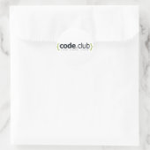 Sticker Rond Magasin Code Club (Sac)