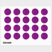 Sticker Rond Magenta violet brossé (Feuille)