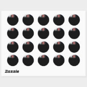 Sticker Rond Magic 8 balle (Feuille)