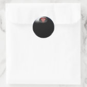 Sticker Rond Magic 8 balle (Sac)