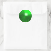 Sticker Rond MAGIC EMERALD, vert vif (Sac)