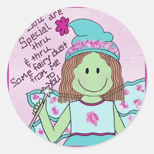Sticker Rond Magic-fairy-dust (Devant)