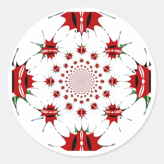Sticker Rond Magic Kenya : Kaleidoscope 🇰 identité culturelle  (Devant)