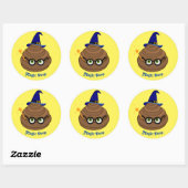 Sticker Rond Magic Poop Emoji (Feuille)