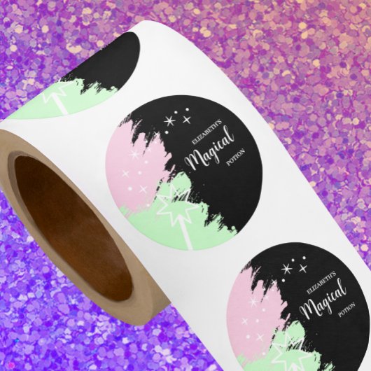 Sticker Rond Magical Birthday Magic Potion