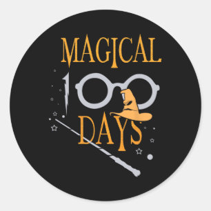 Sticker Rond Magical Days Of School 100th Day Teacher Students