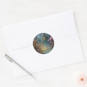 Sticker Rond Magical Dreamland Artwork for Fantasy Lover (Enveloppe)