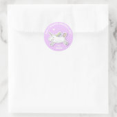 Sticker Rond Magical Valentine's Day - Cute Kids Unicorn (Sac)