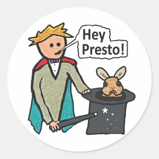 Sticker Rond Magicien (Devant)