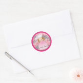 Sticker Rond Magicien d'Oz Good Witch sur Parties scintillant e (Enveloppe)