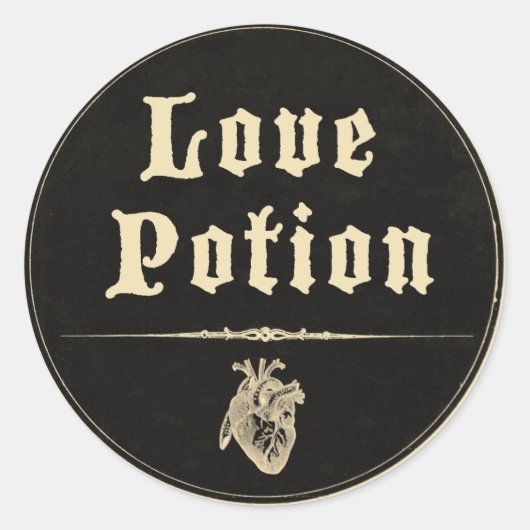 Sticker Rond Magick - Love Potion (Devant)