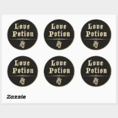 Sticker Rond Magick - Love Potion (Feuille)