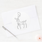 Sticker Rond Magick - Stag (Enveloppe)