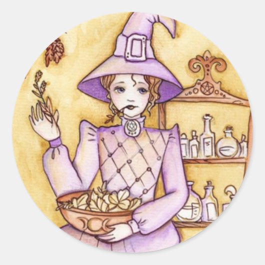 Sticker Rond Magie de cuisine (Devant)