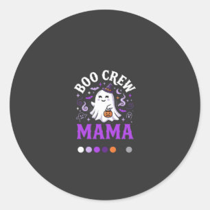 Sticker Rond Magie de maman boo Halloween
