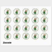 Sticker Rond Magie irlandaise (Feuille)