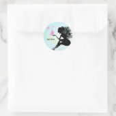 Sticker Rond magique, papillon, fantastique (Sac)
