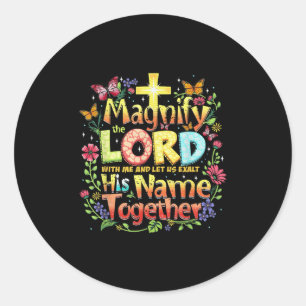 Sticker Rond Magnifier Le Seigneur Christian Vbs 2025 Christian
