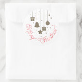 Sticker Rond Magnifique collants de Noël joyeux (Sac)