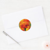 Sticker Rond Magnifique Marigold Orange (Enveloppe)