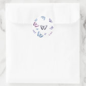 Sticker Rond Magnifique papillon (Sac)
