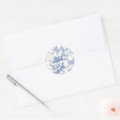 Sticker Rond Magnolias azules (Enveloppe)