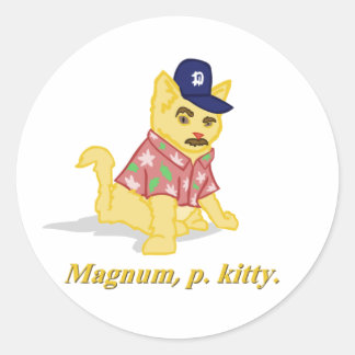 Sticker Rond Magnum, p. kitty.
