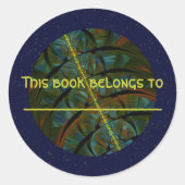 Sticker Rond Magpie Crow Moon (Devant)