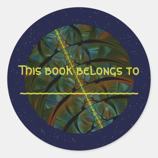 Sticker Rond Magpie Crow Moon (Devant)