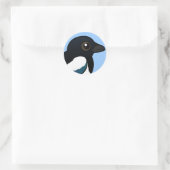 Sticker Rond Magpie eurasiatique Birdable (Sac)