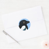 Sticker Rond Magpie eurasiatique Birdable (Enveloppe)