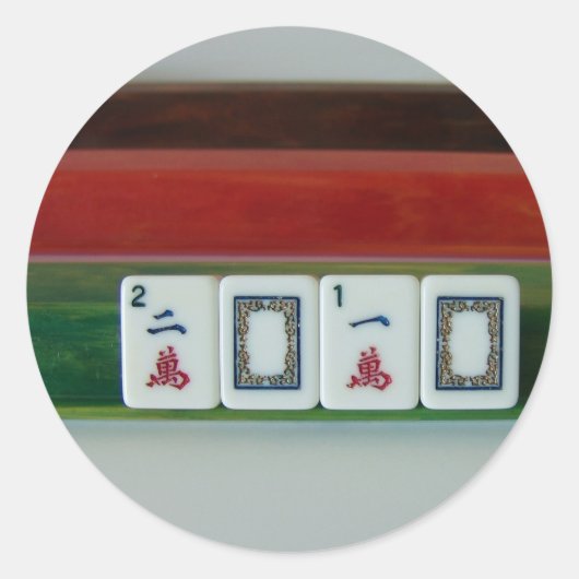 Sticker Rond Mah-Jongg 2010 (Devant)