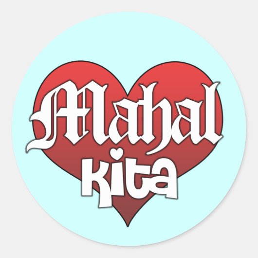 Sticker Rond Mahal Kita (Autocollant) (Devant)