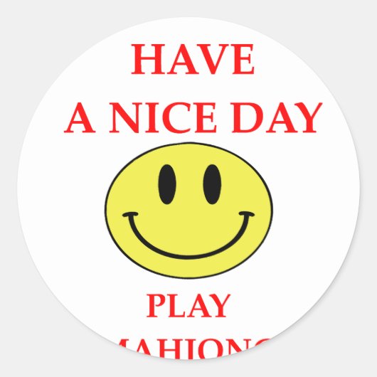 Sticker Rond mahjong (Devant)