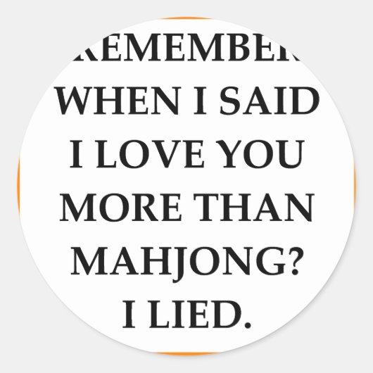 STICKER ROND MAHJONG (Devant)