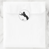 Sticker Rond Mahler Conduisant (Sac)
