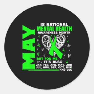 Sticker Rond Mai Est Le Mois National De Sensibilisation À La S