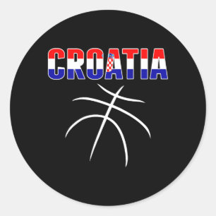 Sticker Rond Maillot de fans de baseball de Croatie - Sport du