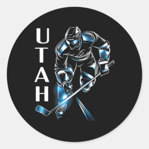 Sticker Rond Maillot de hockey Eddy Canyon Uni-adulte Utah Hock
