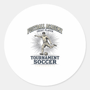 Sticker Rond Maillot de joueur de tournoi de l'Académie de foot