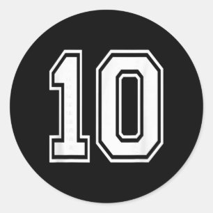 Sticker Rond Maillot de l'anniversaire de sport gras de style u