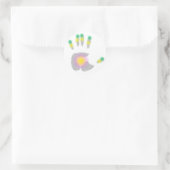 Sticker Rond Main de guérison (Sac)