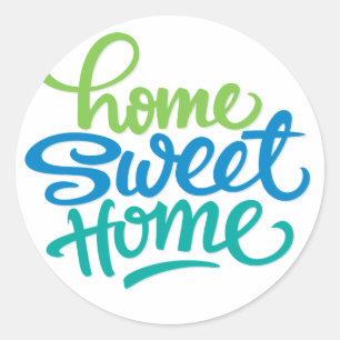 STICKER ROND MAIN LETTEMENT MAISON DOUCE MAISON   PARTI RÉCHAUF