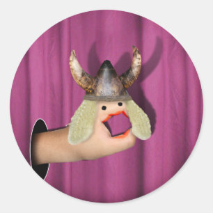 Sticker Rond Main opératoire sous les projecteurs