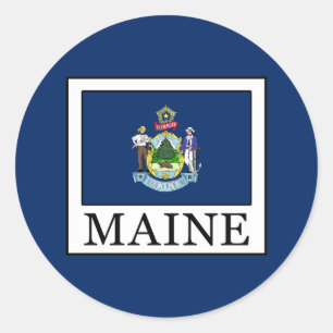 Sticker Rond Maine