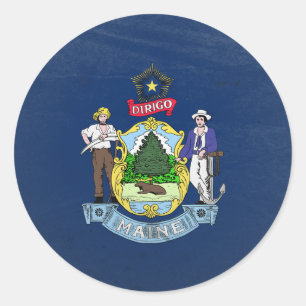 Sticker Rond Maine
