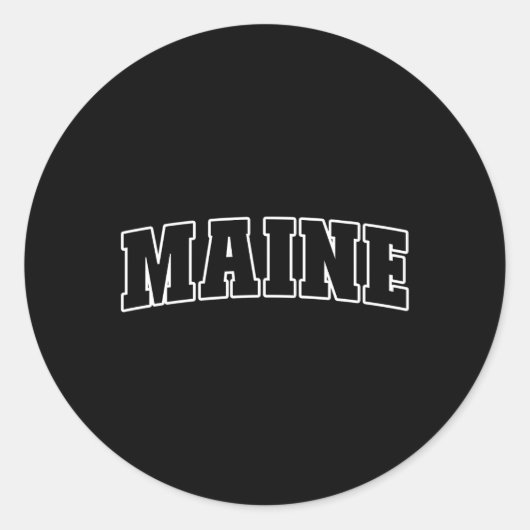 Sticker Rond Maine (Devant)