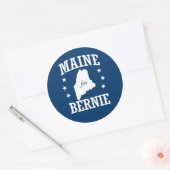 STICKER ROND MAINE POUR BERNIE SANDERS (Enveloppe)