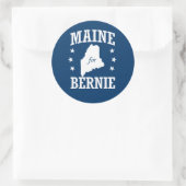 STICKER ROND MAINE POUR BERNIE SANDERS (Sac)
