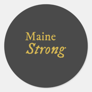Sticker Rond Maine Strong